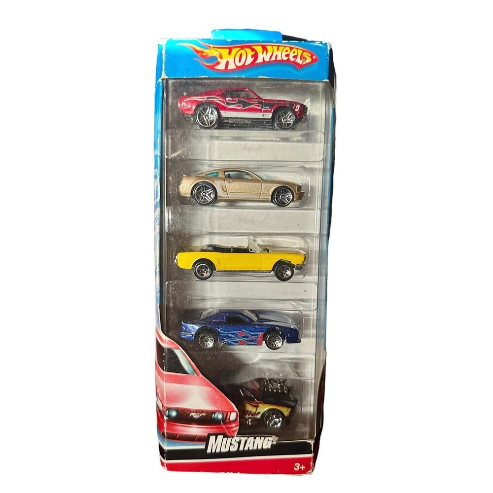 Hot Wheels 5 Pack Mustang 1:64 Diecast Car Set 2007